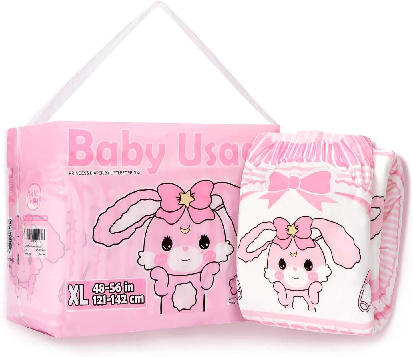 Couche Adulte Imprimée - Baby Usagi - X-Large 121-142 cm