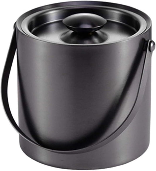 Seau à Glace en Acier Inoxydable - Isolation Double Paroi - Design Élégant