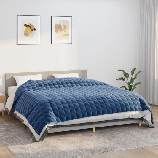 Couverture Lestée - 220 x 260 cm - 15 kg - Bleu