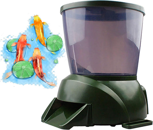 Distributeur Automatique de Nourriture pour Poissons - 4.5L - Résistant aux Intempéries
