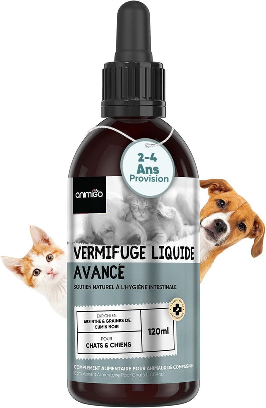 Vermifuge Liquide pour Chats et Chiens - 100% Naturel - Pipette Facile
