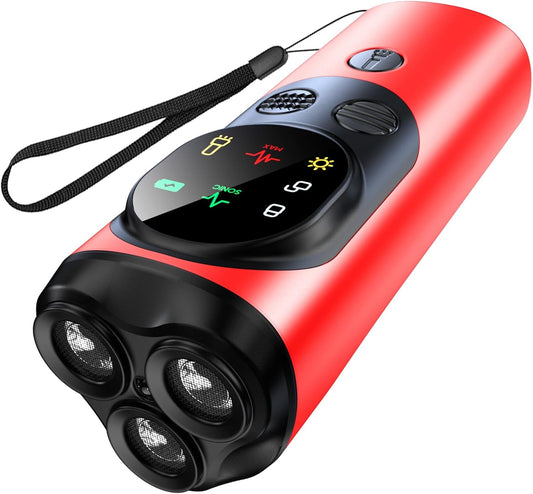 Dispositif Anti-Aboiement Chien - 3 Émetteurs Ultrasoniques - Modes LED