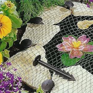 Filet de Protection pour Bassin - 6 x 10 m - Piquets Inclus