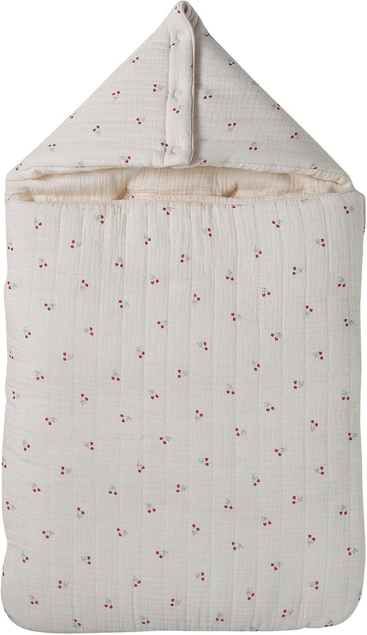 Nid d'Ange en Gaze de Coton - Fermeture Zip - Application Dinosaure