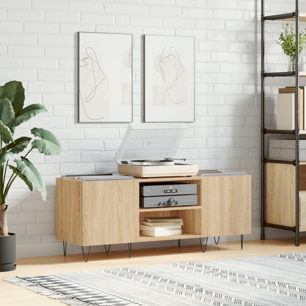 Armoire à Disques - Chêne Sonoma - Bois d'Ingénierie