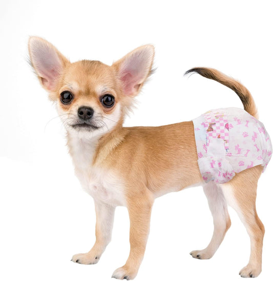 Couches pour Chiens Femelles - Super Absorbantes - Technologie Gel Flash Dry
