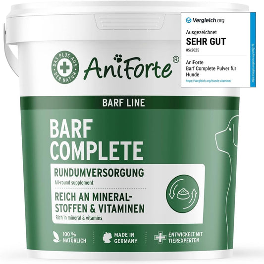 Poudre Complète BARF pour Chiens - Riche en Vitamines et Minéraux