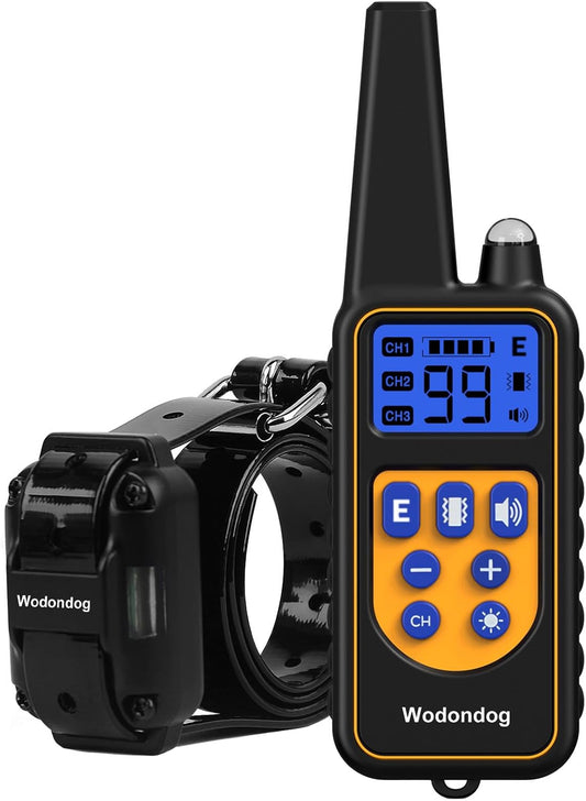 Collier de Dressage pour Chien - Étanche et Rechargeable - Télécommande 1000 m