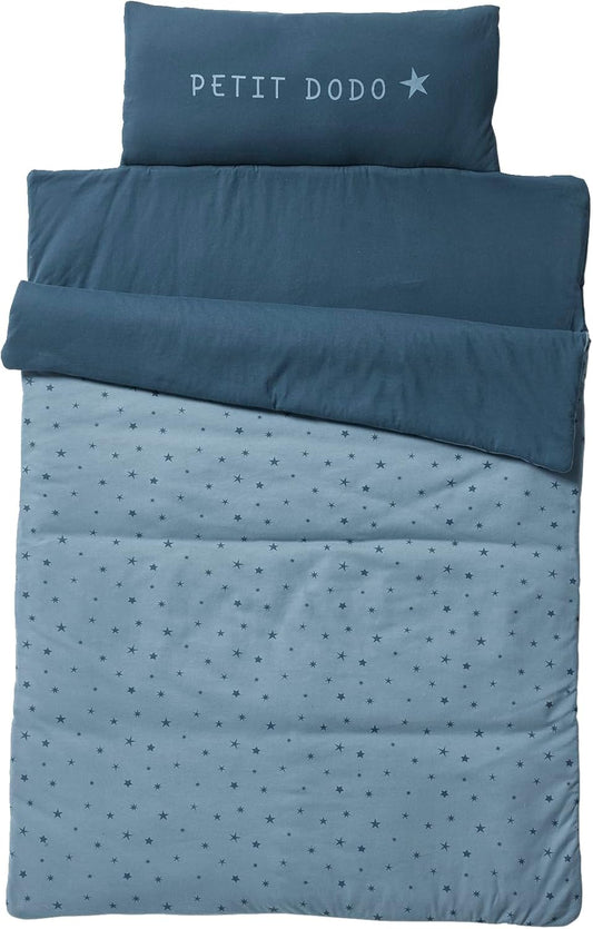 Couchage de Sieste Maternelle - Minidodo Essentiels - Bleu Imprimé