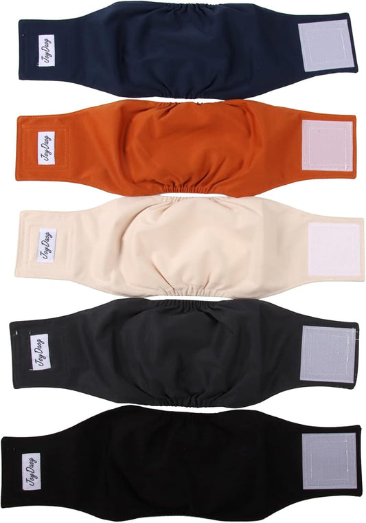 Couches Lavables pour Chiens Mâles - Taille L - Super Absorption