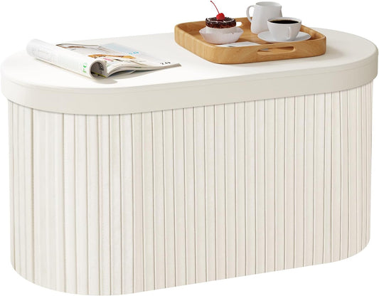Banc de Rangement - Velours Doux - Grande Capacité 76L