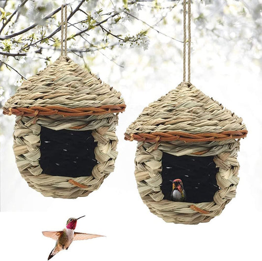 Nichoirs à Oiseaux Sauvages - Matériaux Naturels - 15x15 cm