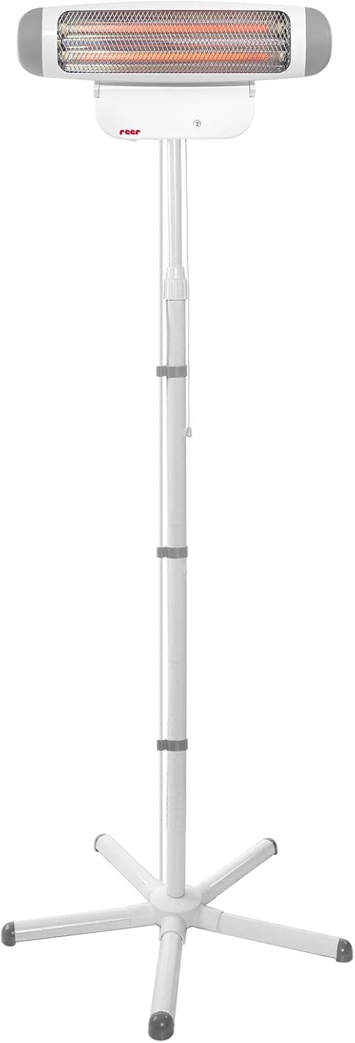 Radiateur Thermique 2en1 - Chauffage Rayonnant - Blanc/Gris