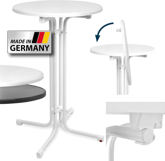 Table Haute Pliante - Résistante à la Chaleur - Facile à Monter