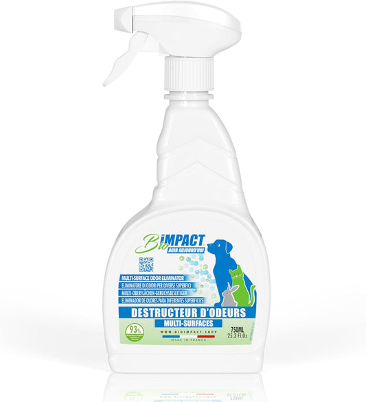 Destructeur d'Odeur Urine Chat - Spray Enzymatique - 750ml