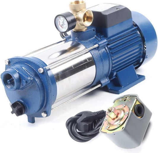 Pompe de Jardin Auto-amorçante - Acier Inoxydable - Moteur 1800 W