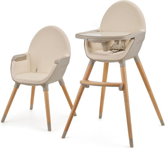 Chaise Haute Bébé Évolutive - Sécurité 5 Points - Plateau Réglable