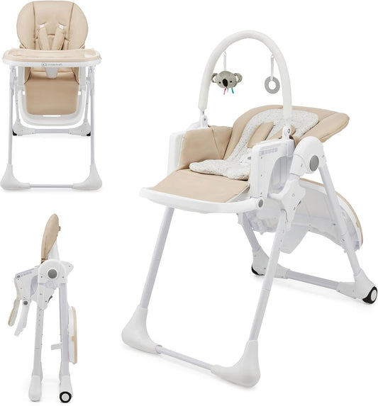 Chaise Haute Bébé - Ergonomique et Inclinable - Pliable avec Jouets
