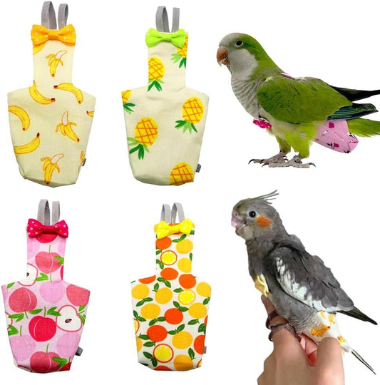 Couches pour Oiseaux - Imperméables - Lavables et Réutilisables