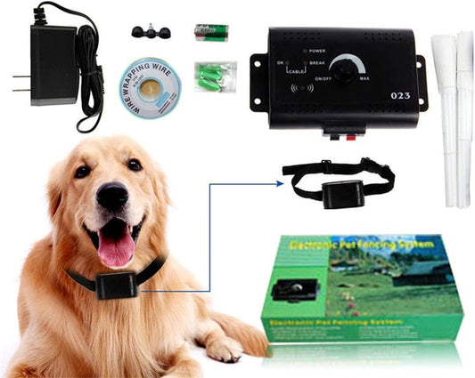 Clôture Électrique pour Chiens - Système Sécurisé - Large Plage de Contrôle