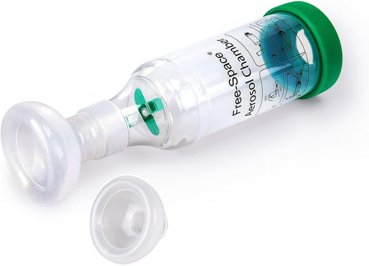 Chambre Aérosol Inhalateur - Indicateur de Respiration - Masque Silicone