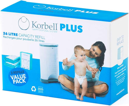 Recharges pour Poubelle à Couches - 26 Litres - Lot de 3