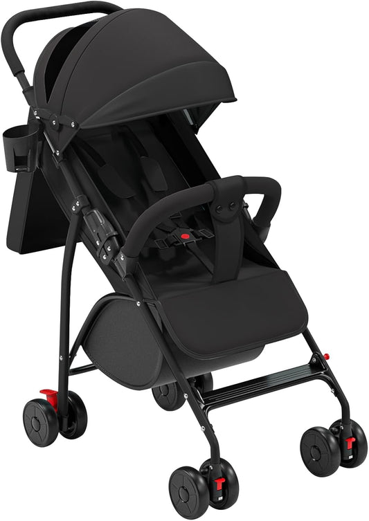 Poussette Bébé Légère - Pliable Automatique - Canopy UV50+