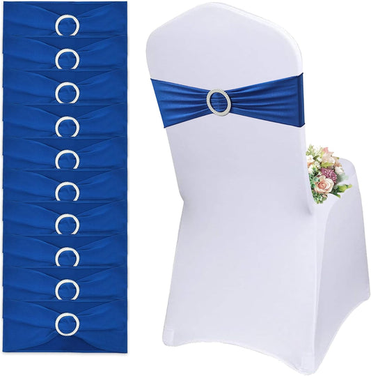 Écharpes de Chaise Élastiques - Boucle Ronde - Décoration Mariage