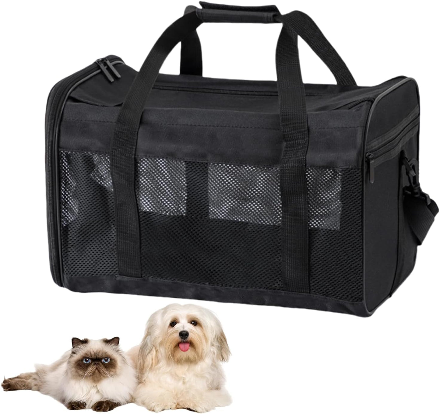 Sac de Transport Pliable - Bandoulière Réglable - Pour Chat et Petit Chien