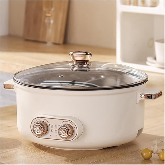 Fondue Chinoise Électrique - Double Contrôle Température - 5.5L Capacité