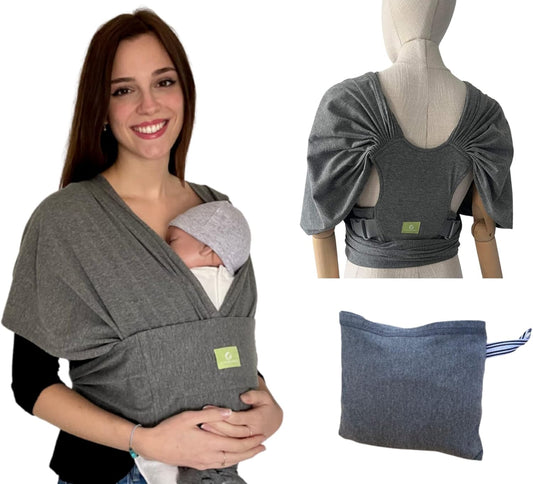 Écharpe de Portage Bébé - Ajustable et Ergonomique - Facile à Porter