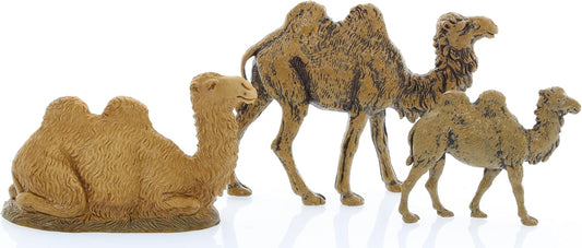 Moranduzzo - Figurines de Chameaux - Hauteur Moyenne 4 cm - Peintes à la Main