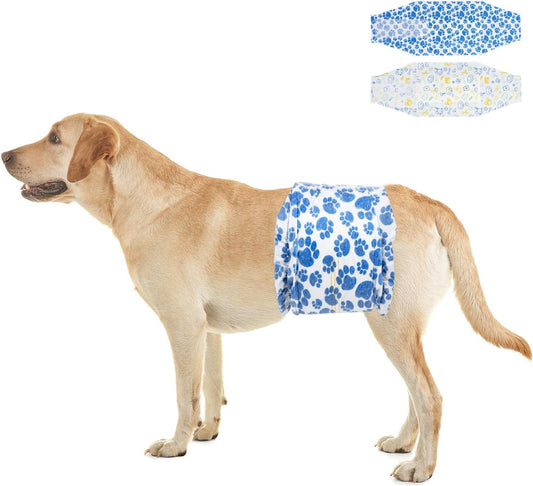 Couches pour Chiens Mâles - Super Absorbant - Indicateur d'Humidité