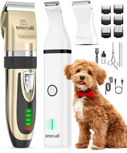 Tondeuse pour Animaux - Ultra Silencieuse - Multifonction Sans Fil