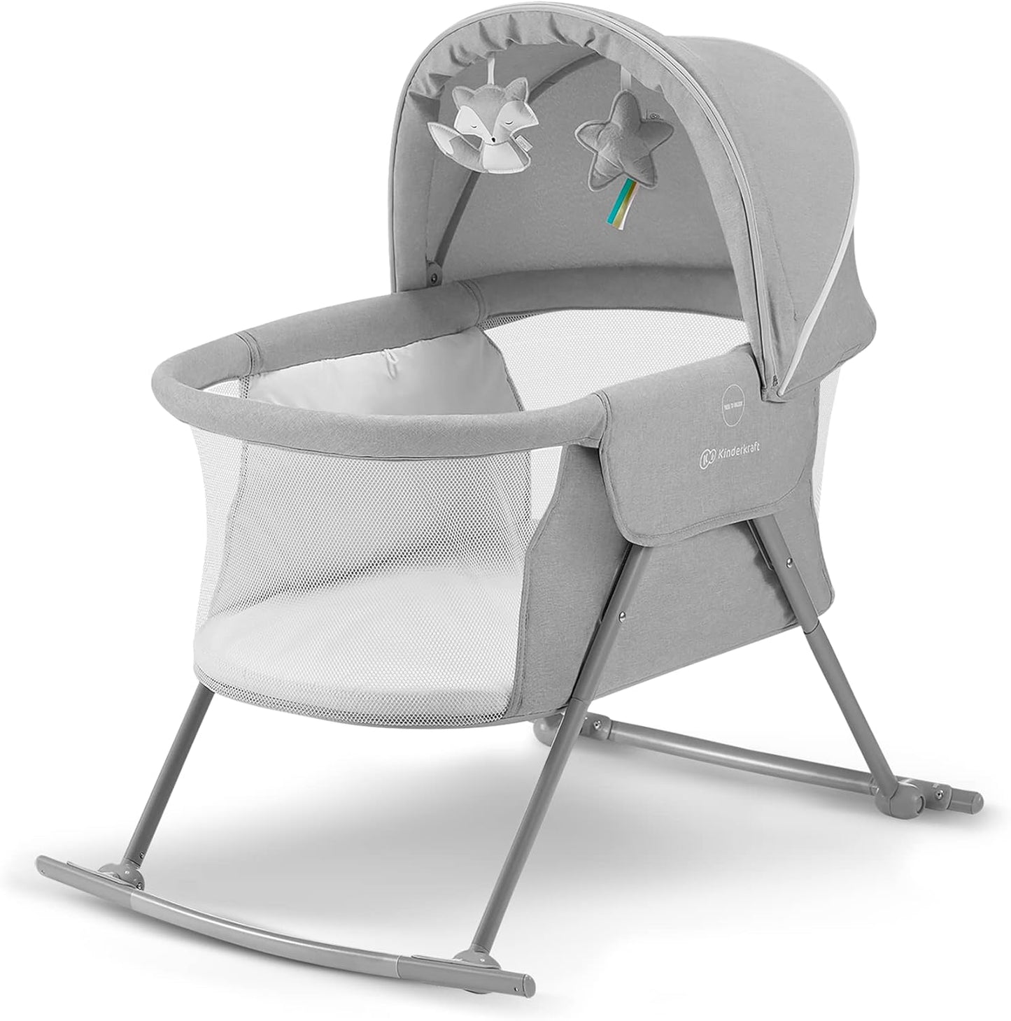 Lit Bébé 3 en 1 - Fonction Bascule - Moustiquaire Intégrée