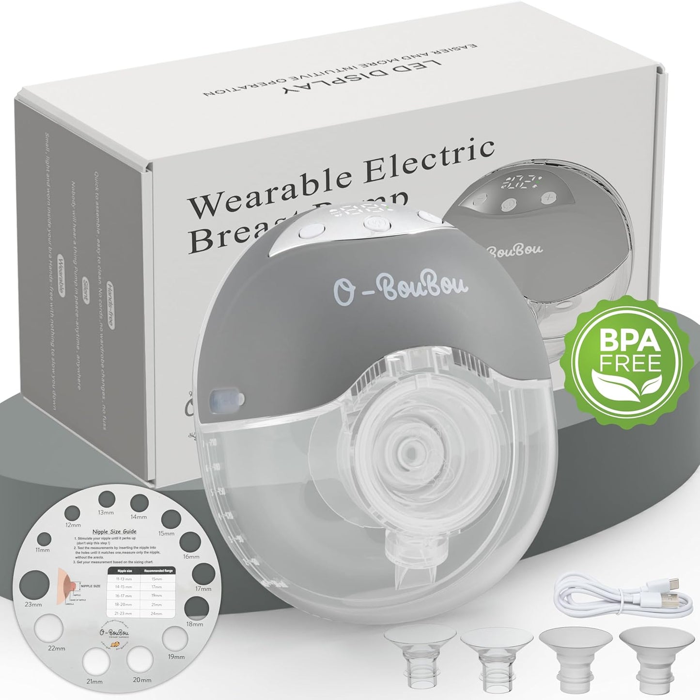 Tire Lait Electrique Main Libre - Batterie Longue Durée - 12 Niveaux & 4 Modes