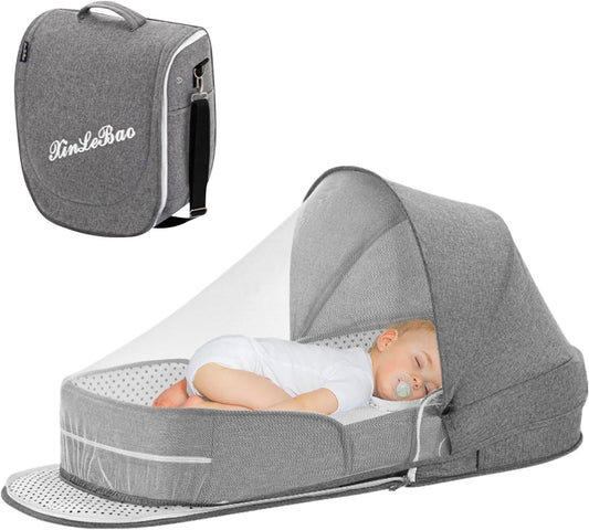 Berceau de Voyage - Pliable et Compact - Maille Respirante