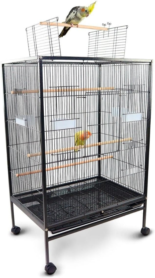Cage à Oiseaux - Grande et Confortable - Ouverture Supérieure