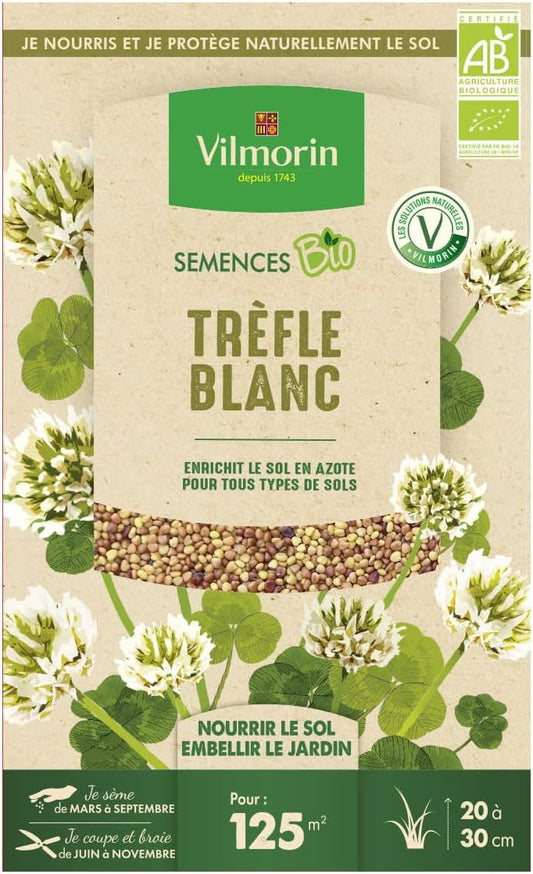 Graines de Trèfle Blanc BIO - Boîte de 375g - Vilmorin