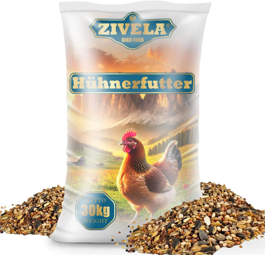 Nourriture pour Poulets - 100% Naturel - Mélange de Grains 30 kg