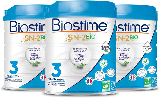 Lait Infantile Bio - SN-2 Bio Plus - 3ème Âge 10-36 Mois