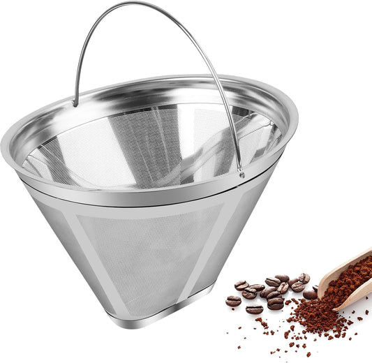 Filtre à Café Réutilisable - Acier Inoxydable - Taille 4