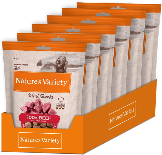 Cubes de Viande de Bœuf Lyophilisées - 100% Bœuf Désossé - Pour Chiens Adultes