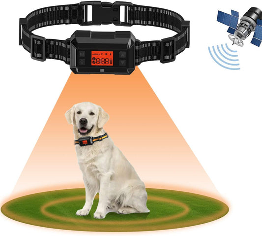 Clôture GPS Sans Fil pour Chiens - Étanche - Grand Espace Extérieur