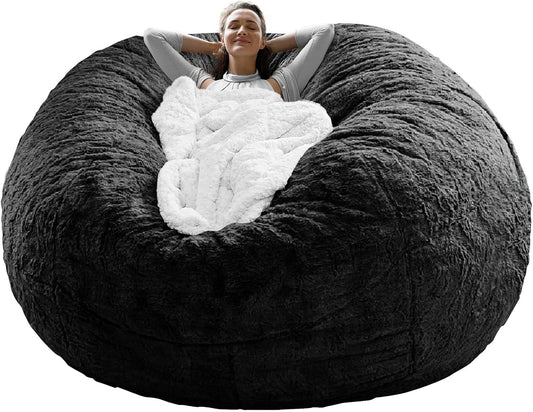 Housse de Pouf en Velours - Ultra Douce - Lavable et Durable
