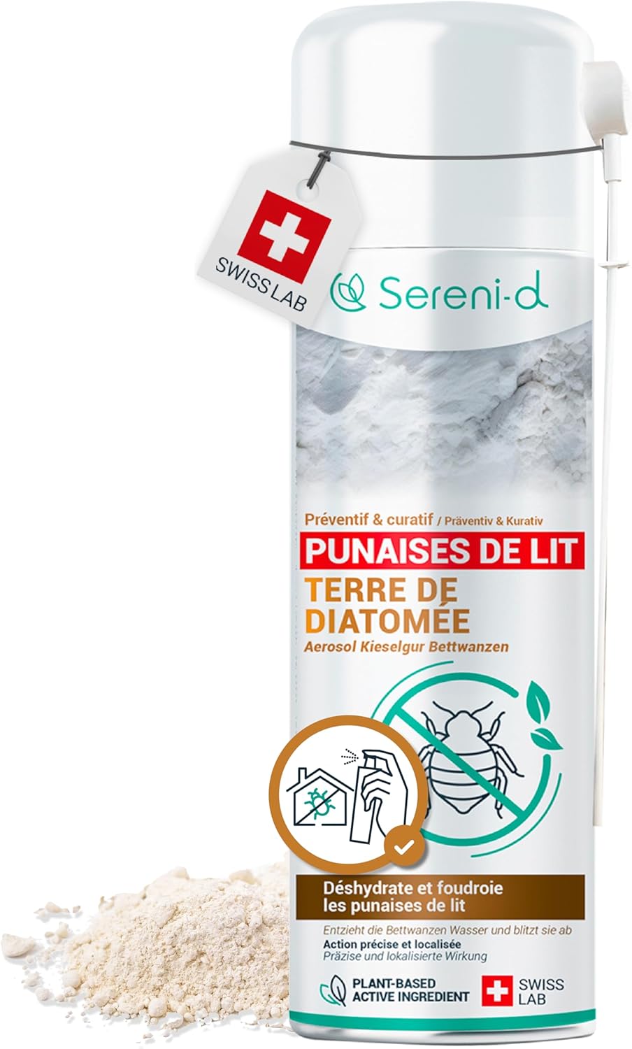 Aérosol Anti-Punaises - Effet Immédiat - Protection 3 Semaines