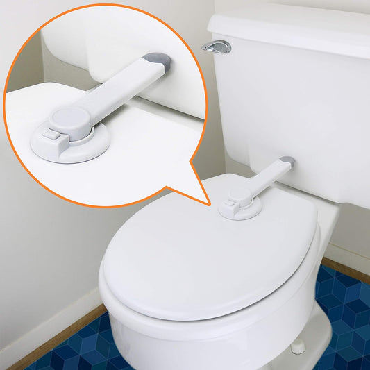 Verrou de Toilette pour Enfant - Installation Facile - Adhésif 3M