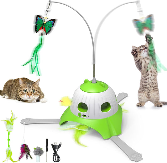 Jouet pour Chat - Interactif 3-en-1 - Rechargeable USB