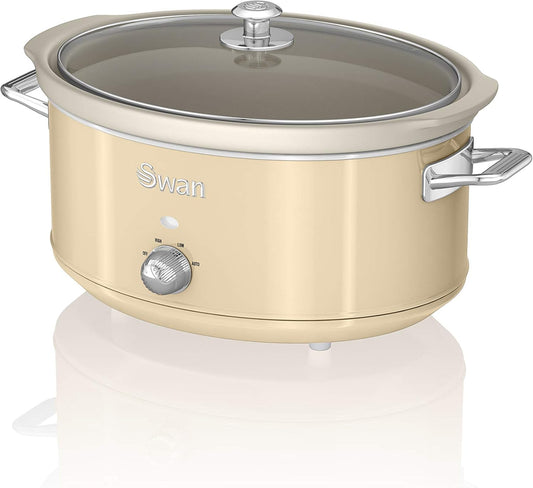 Mijoteuse Swan Retro - Céramique Antiadhésive - 6,5 Litres
