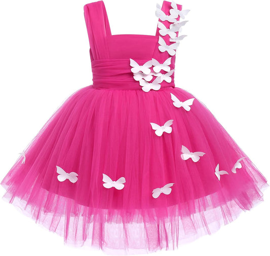 Robe Fille Bébé - Fleur Brodée - Sans Manches